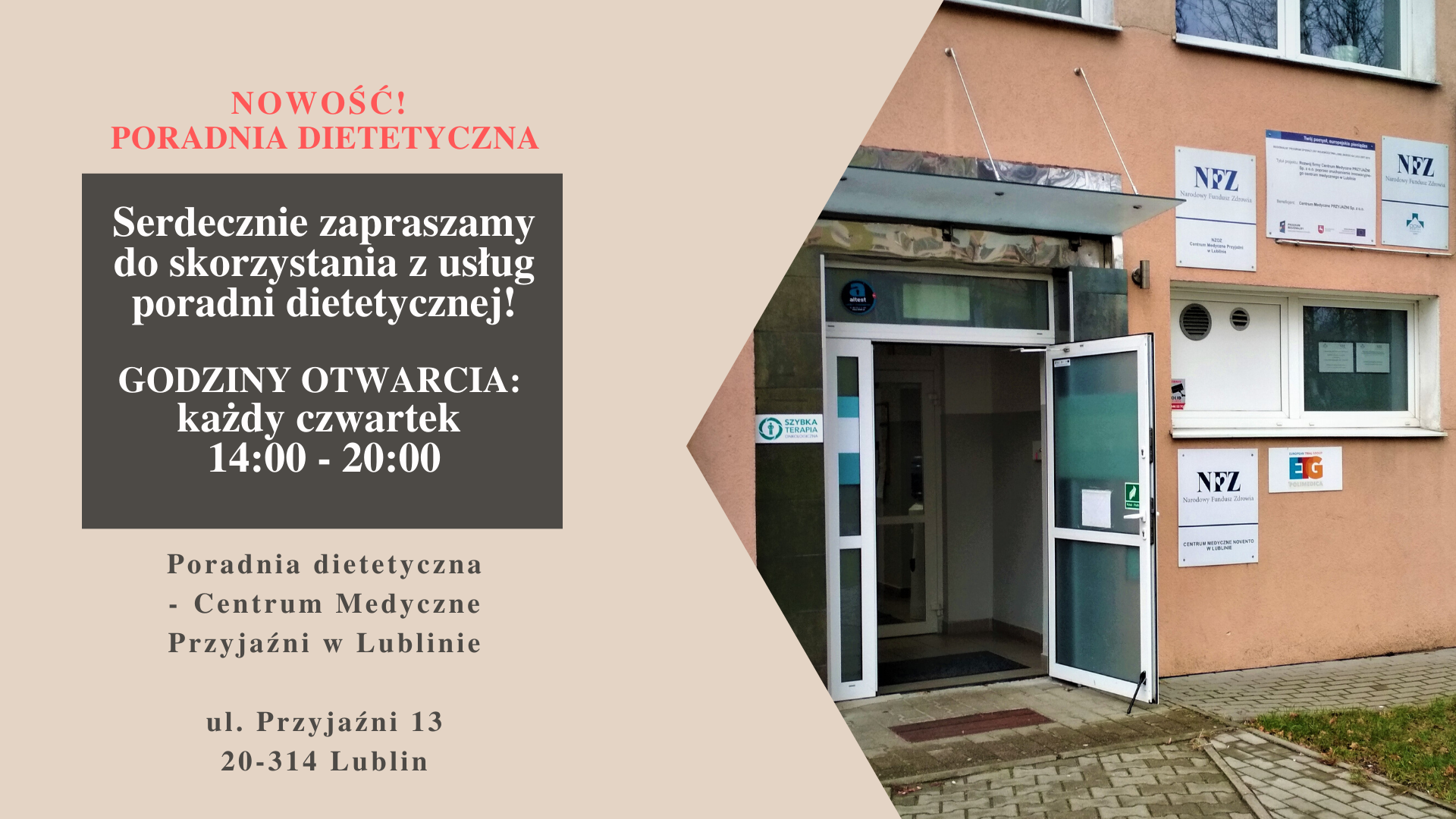 Poradnia dietetyczna Centrum Medyczne Przyjaźni w Lublinie